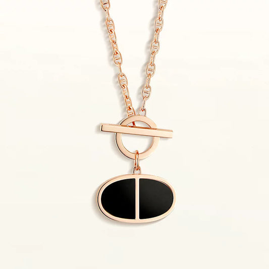 [Select]CHAINE VERSO BLACK CERAMIC NECKLACE