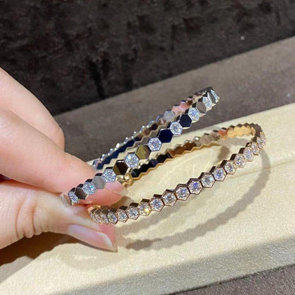 [Select]BEE LOVE GOLD BRACELET FULL DIAMOND