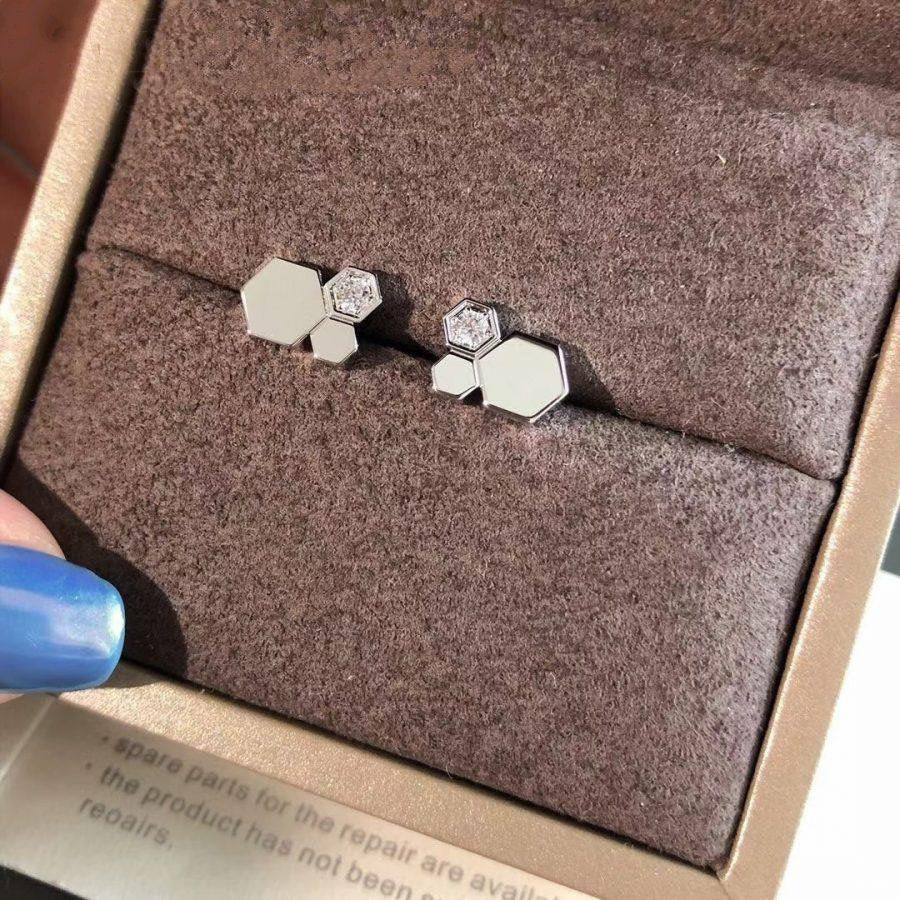 [Select]BEE LOVE SILVER DIAMOND EARRINGS