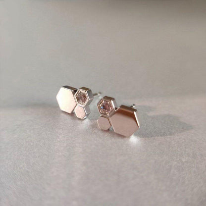 [Select]BEE LOVE SILVER DIAMOND EARRINGS