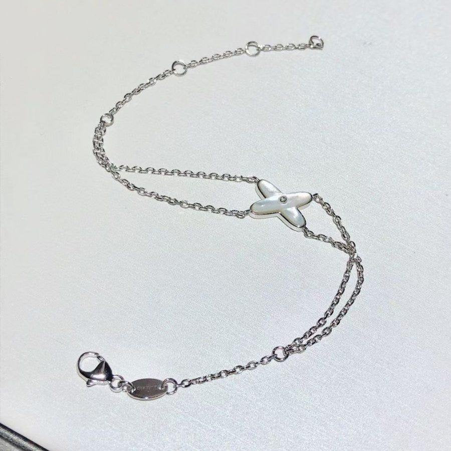 [Select]JEUX BRACELET WHITE MOP SILVER 1 DIAMOND