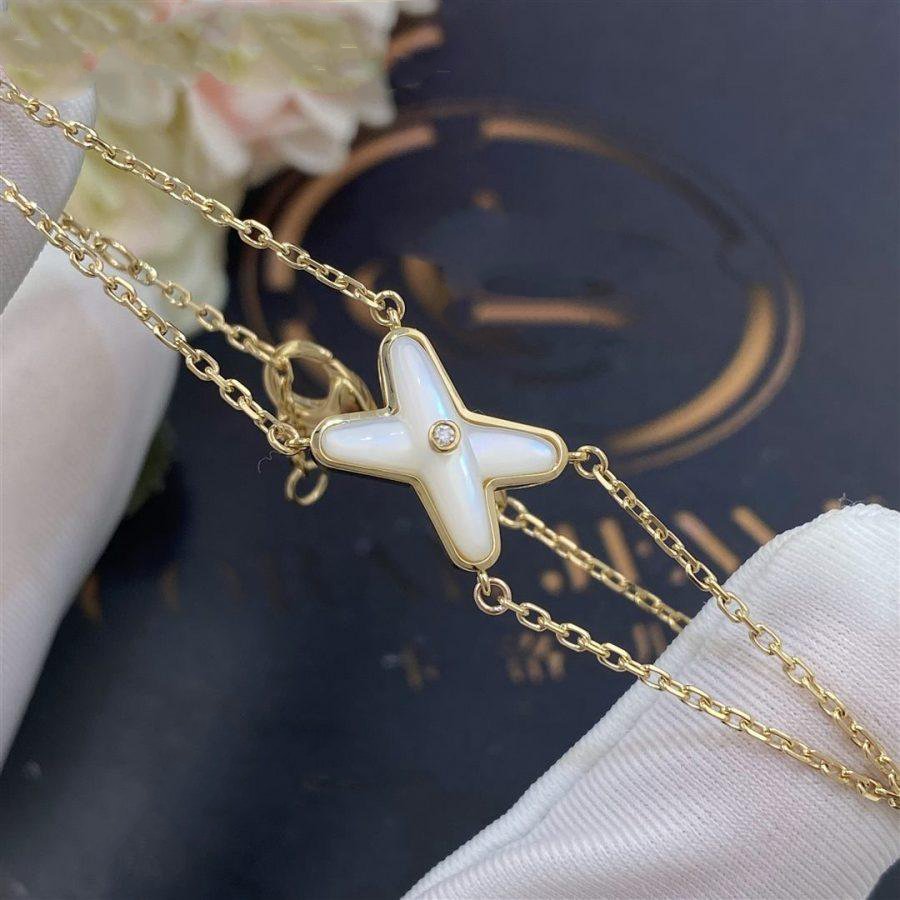 [Select]JEUX BRACELET WHITE MOP GOLD 1 DIAMOND