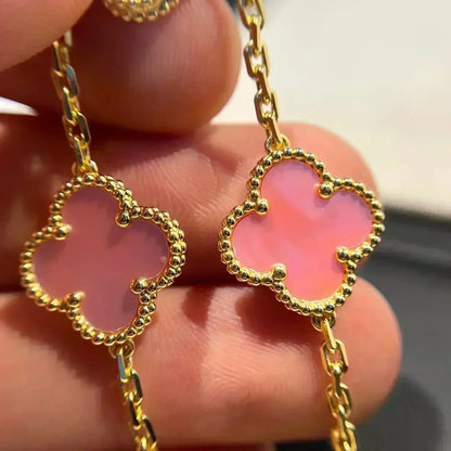 [Select] CLOVER 5 MOTIFS  PINK MOP BRACELET COLLECTION