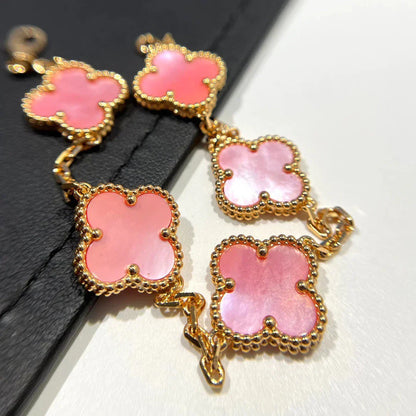 [Select] CLOVER 5 MOTIFS  PINK MOP BRACELET COLLECTION