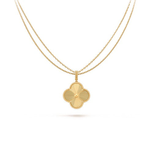 [Select]CLOVER 25MM PEDANT NECKLACE GOLD