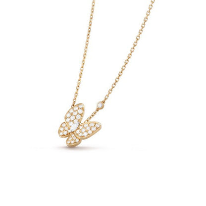 [Select]BUTTERFLY DIAMOND NECKLACE