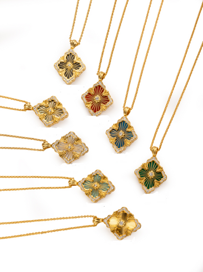 [Select] B.C.L BIG SIZE  ENAMEL NECKLACE£¨Various colors£©