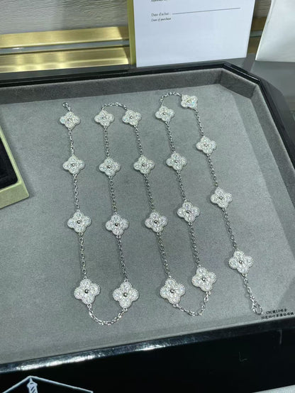 [Select]CLOVER 20 MOTIFS FULL-DIAMOND NECKLACE