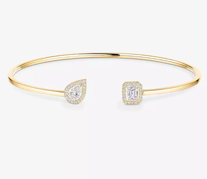 [Select]M Delicate Double-Diamond Bracelet