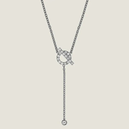 [Select]FINESSE SILVER DIAMOND NECKLACE