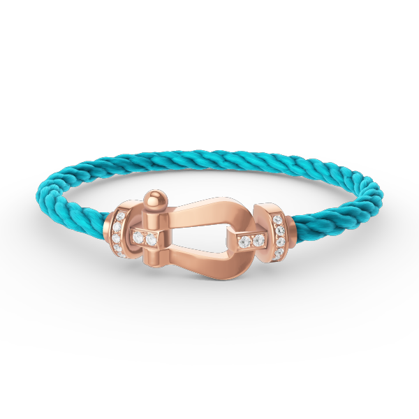 [Select]FORCE LARGE HORSESHOE HALF DIAMOND BRACELET Select GOLD