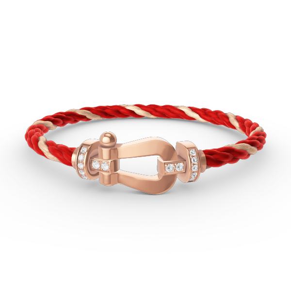 [Select]FORCE LARGE HORSESHOE HALF DIAMOND BRACELET Select GOLD