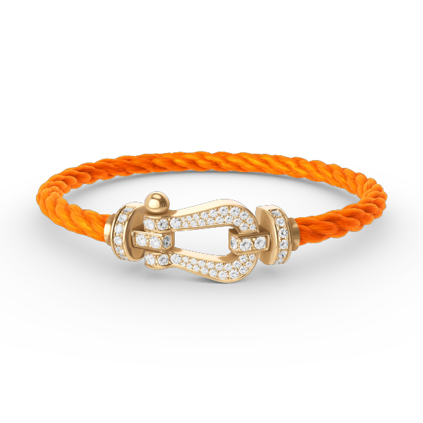 [Select]FORCE LARGE HORSESHOE FULL DIAMOND BRACELET GOLD