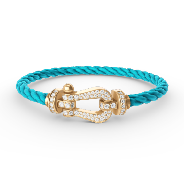 [Select]FORCE LARGE HORSESHOE FULL DIAMOND BRACELET GOLD