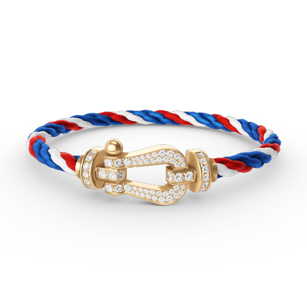 [Select]FORCE LARGE HORSESHOE FULL DIAMOND BRACELET GOLD