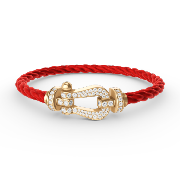 [Select]FORCE LARGE HORSESHOE FULL DIAMOND BRACELET GOLD