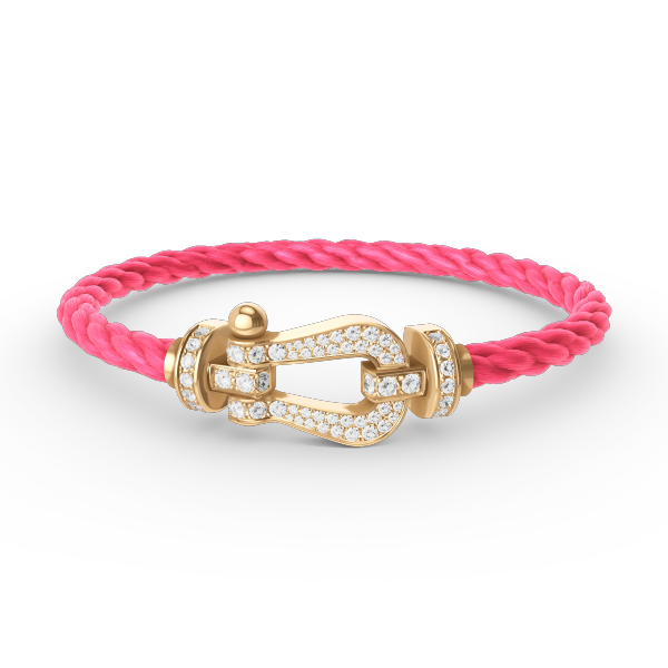[Select]FORCE LARGE HORSESHOE FULL DIAMOND BRACELET GOLD