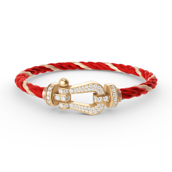 [Select]FORCE LARGE HORSESHOE FULL DIAMOND BRACELET GOLD