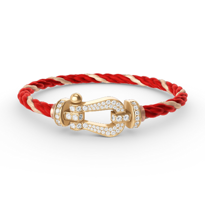 [Select]FORCE LARGE HORSESHOE FULL DIAMOND BRACELET GOLD