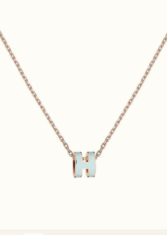 [Select]POP H LIGHT BLUE NECKLACE