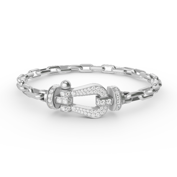 [Select]FORCE LARGE HORSESHOE CLASP  METAL BRACELET