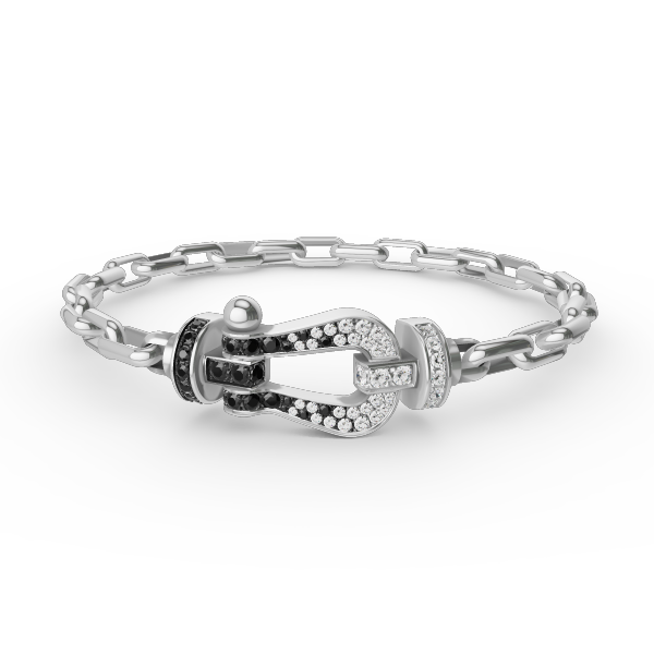 [Select]FORCE LARGE HORSESHOE CLASP  METAL BRACELET