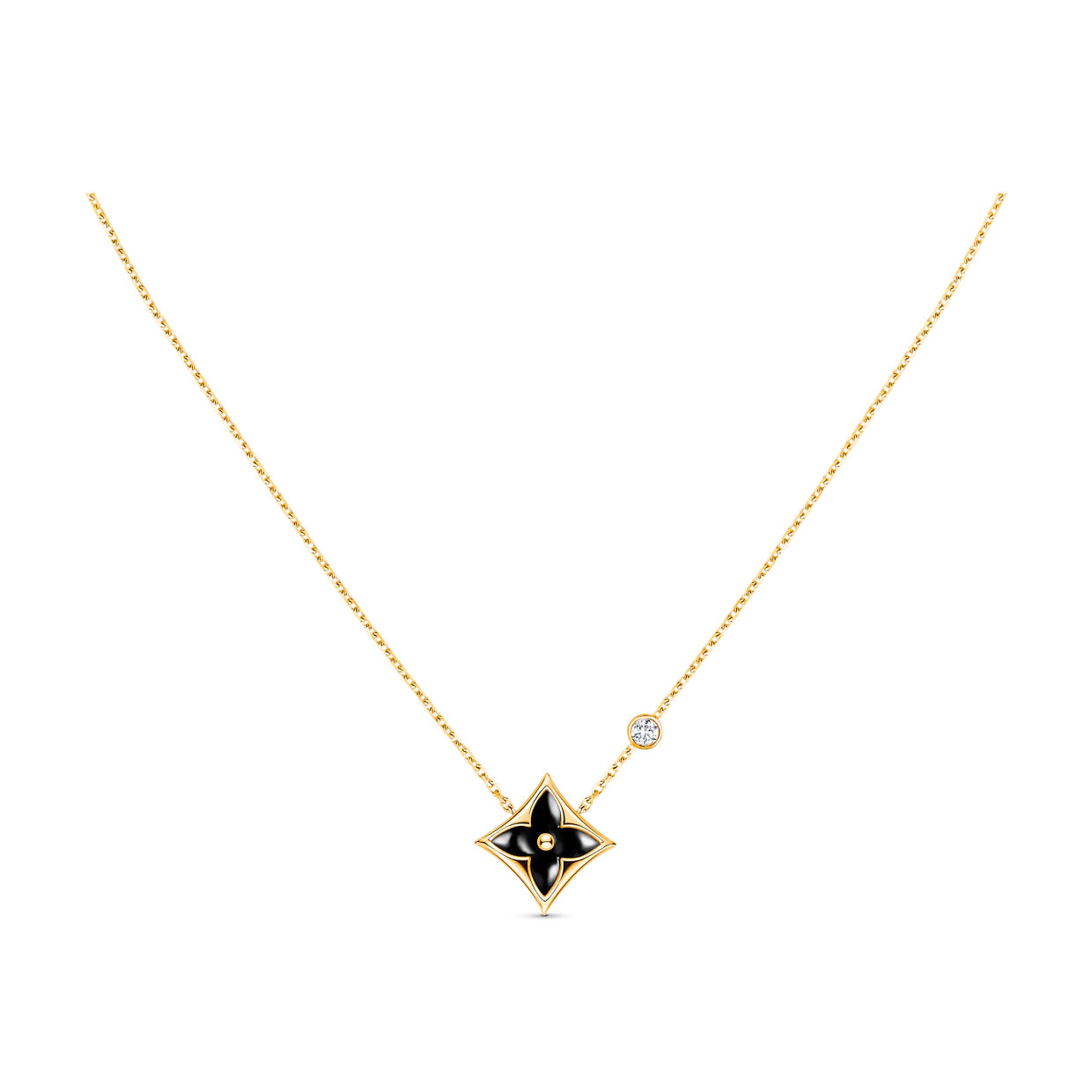 [Select]STAR BLACK MOP NECKLACE