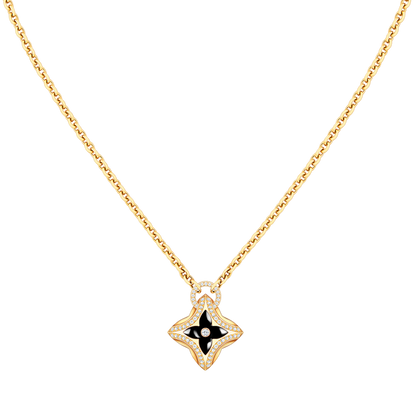 [Select]STAR PEDANT PINK GOLD DIAMOND NECKLACE