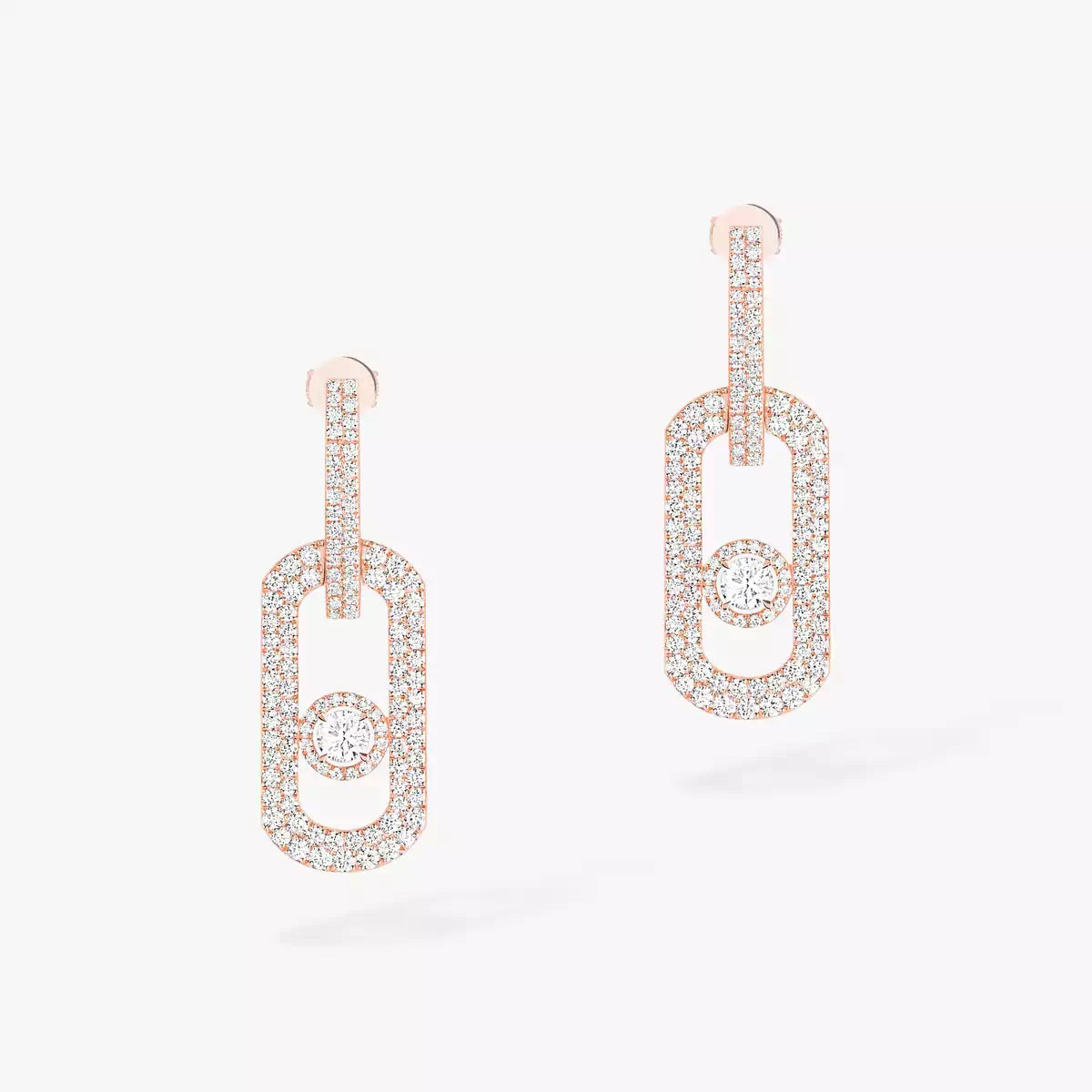[Select]So Move XL Pave_-Set Diamond Pendant Earrings