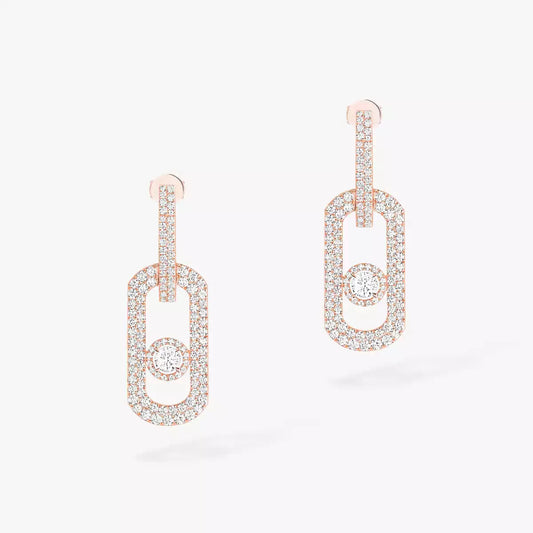[Select]So Move XL Pave_-Set Diamond Pendant Earrings