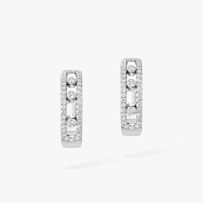 [Select]Diamond Pave_ Hoop Earrings Move