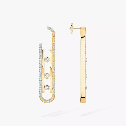 [Select]Diamond Pendant Earrings Move 10Th