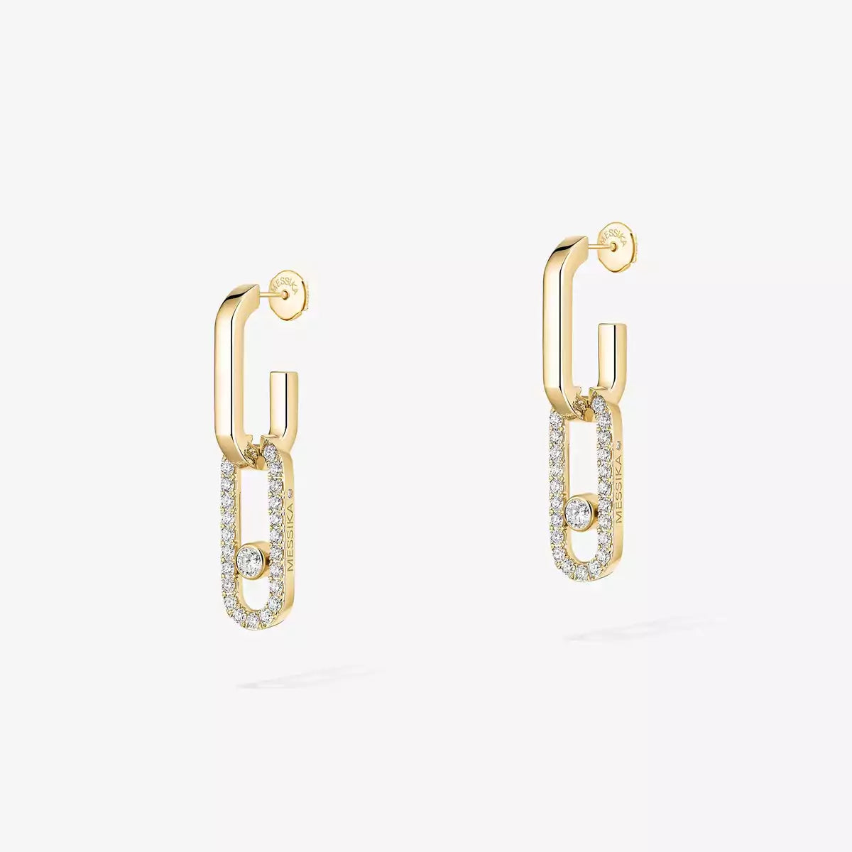 [Select]Move Link Diamond Earrings