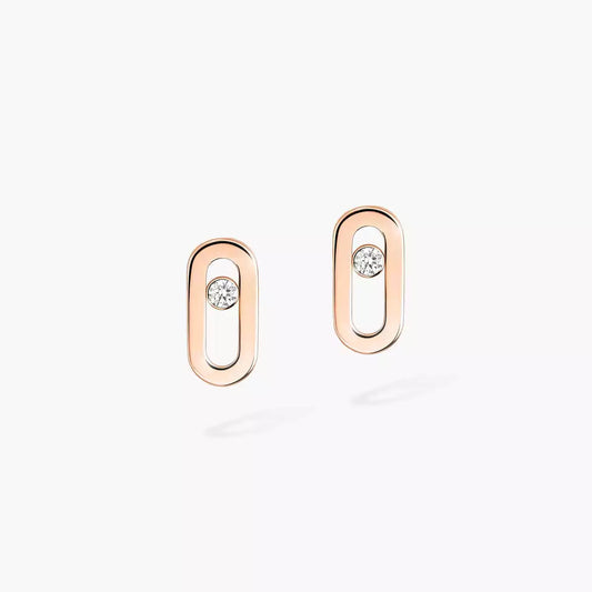 [Select]Move Uno Diamond Stud Earrings