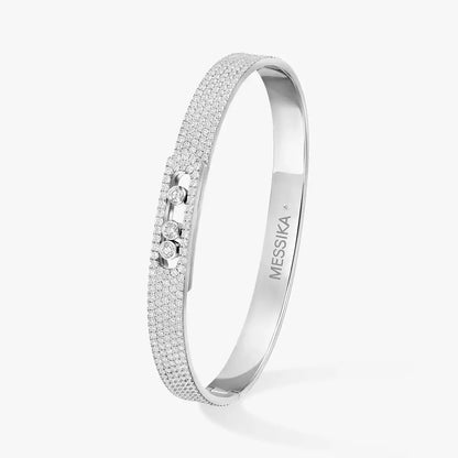 [Select]Move Noa Full Pavé Diamond Bangle Bracelet
