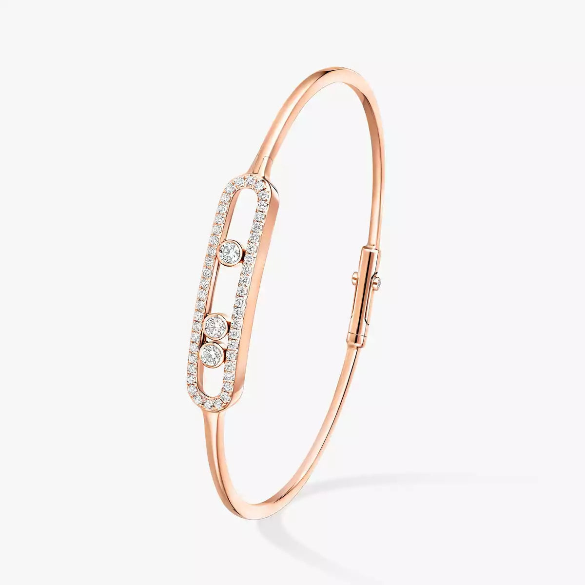 [Select]Move Pavé Diamond Bangle Bracelet M