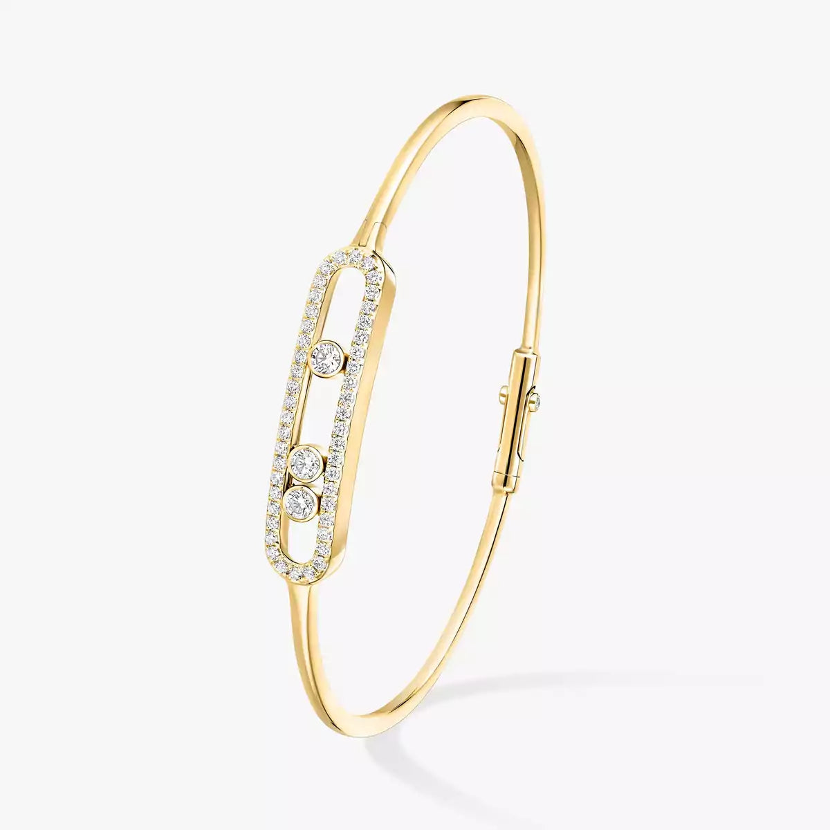 [Select]Move Pavé Diamond Bangle Bracelet M