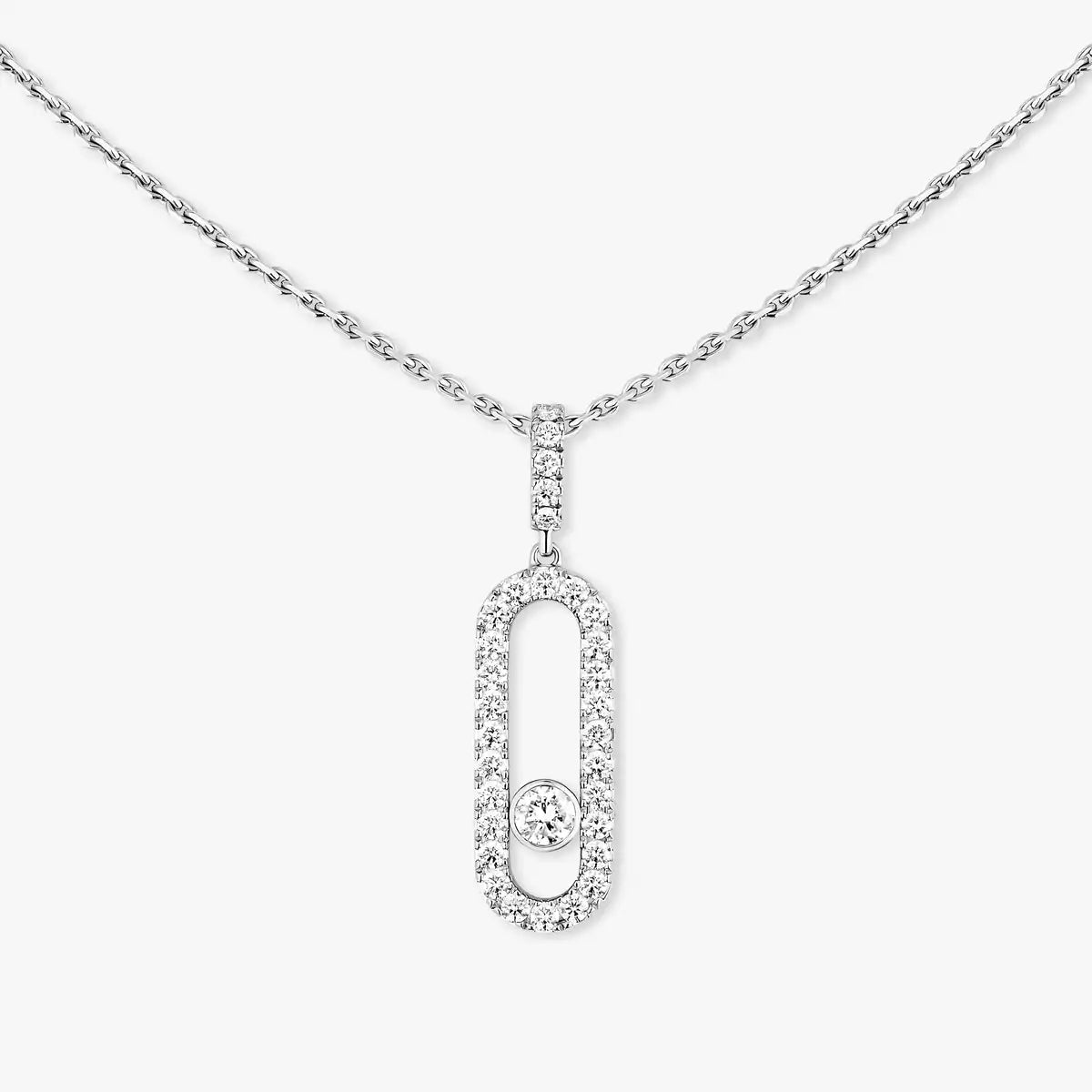 [Select]Move Uno Diamond Necklace in Rose Gold