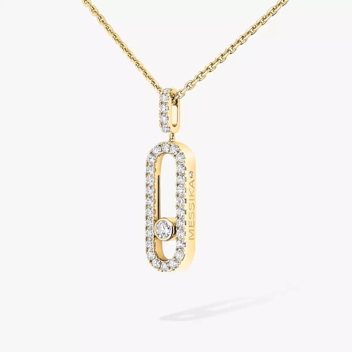 [Select]Move Uno Diamond Necklace in Rose Gold