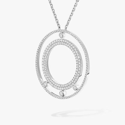 [Select]Move Romane Long Pave_-Set Diamond Necklace