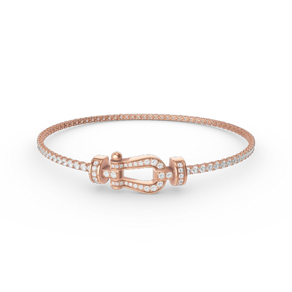 [Select]FORCE  HORSESHOE  DIAMOND TENNIS BRACELET