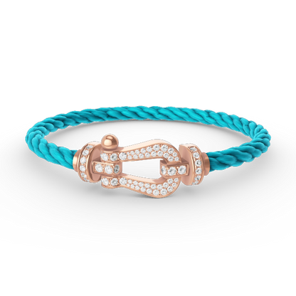 [Select]FORCE LARGE HORSESHOE FULL DIAMOND BRACELET Select GOLD