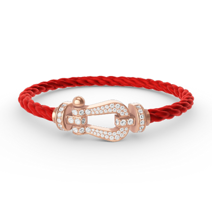 [Select]FORCE LARGE HORSESHOE FULL DIAMOND BRACELET Select GOLD