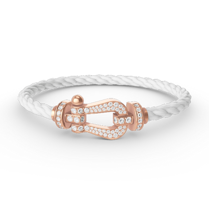 [Select]FORCE LARGE HORSESHOE FULL DIAMOND BRACELET Select GOLD