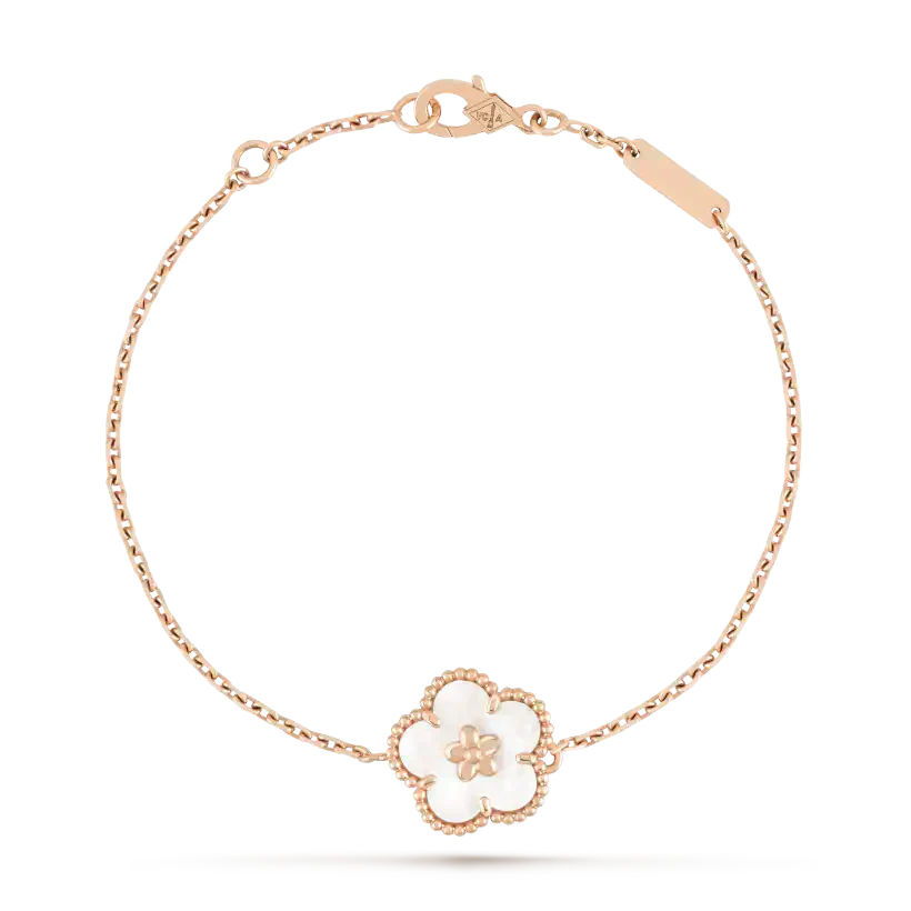 [Select]LUCKY WHITE MOP PLUM BLOSSOM  BRACELET