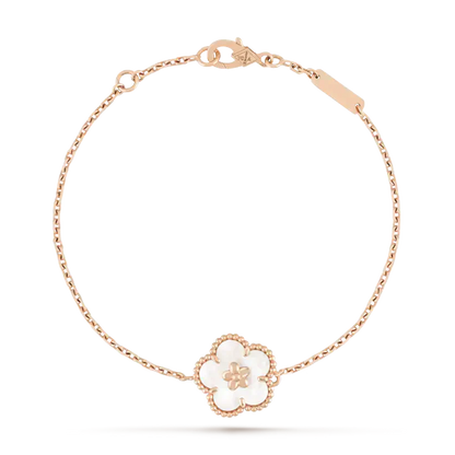 [Select]LUCKY WHITE MOP PLUM BLOSSOM  BRACELET