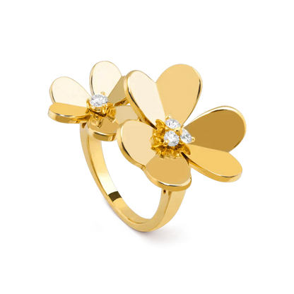 [Select]CLOVER COMOS GOLD DIAMOND RING