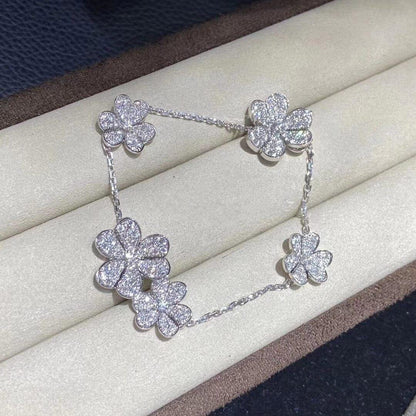 [Select]FRIVOLE SILVER 5 FLOWERS BRACELET
