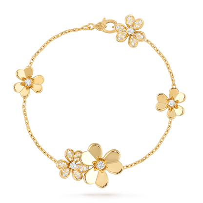 [Select]FRIVOLE GOLD 5 FLOWERS BRACELET
