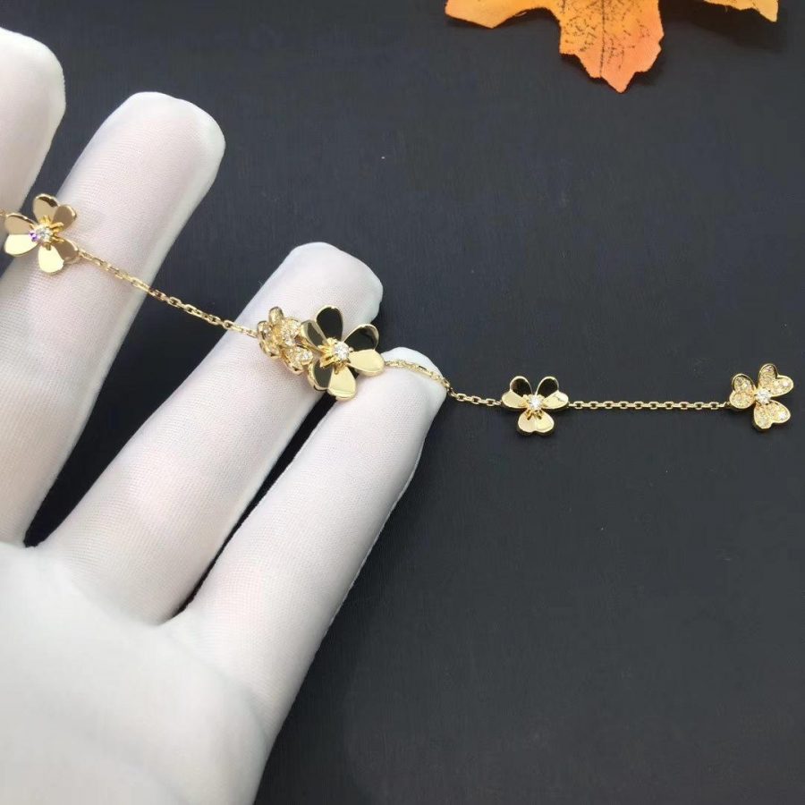[Select]FRIVOLE GOLD 5 FLOWERS BRACELET